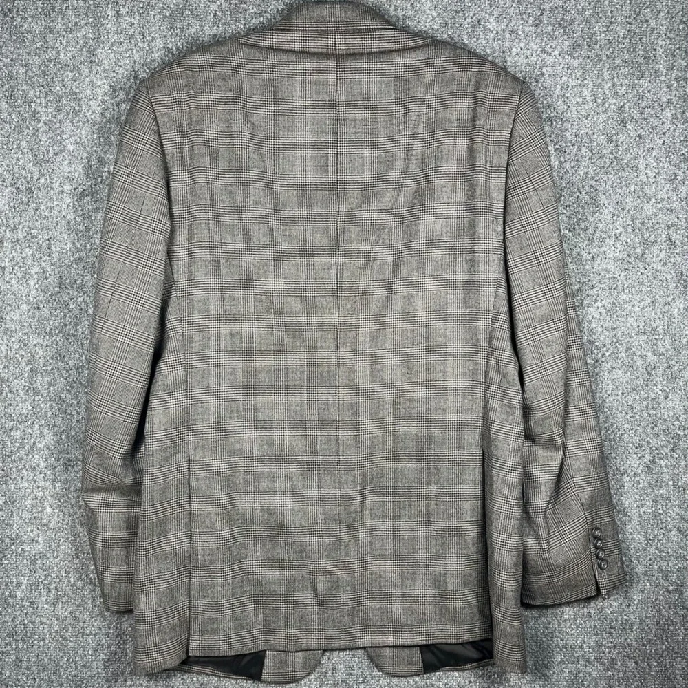 Jos. A. Bank Sport Coat Mens‎ 40L Gray Glen Plaid Traveler's Collection